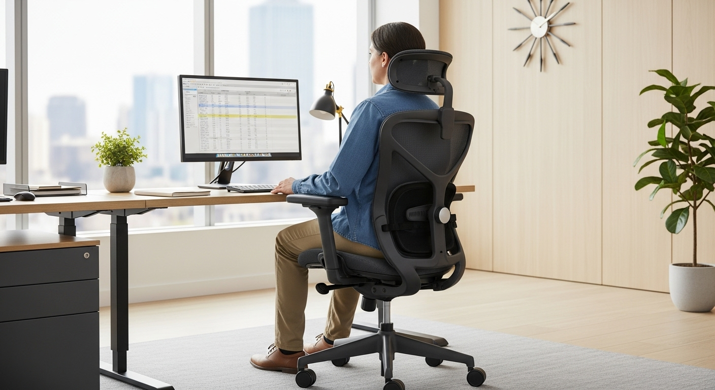 요통 완화를 위한 올바른 의자 앉기 자세
